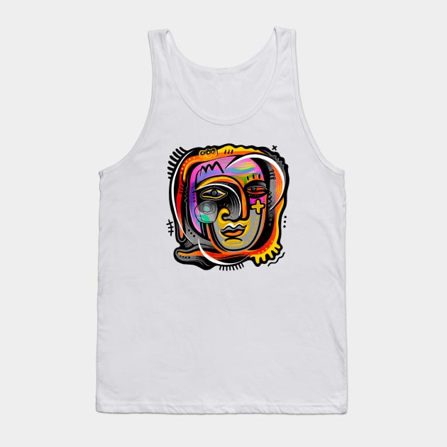 Face Tank Top by Daria Kusto